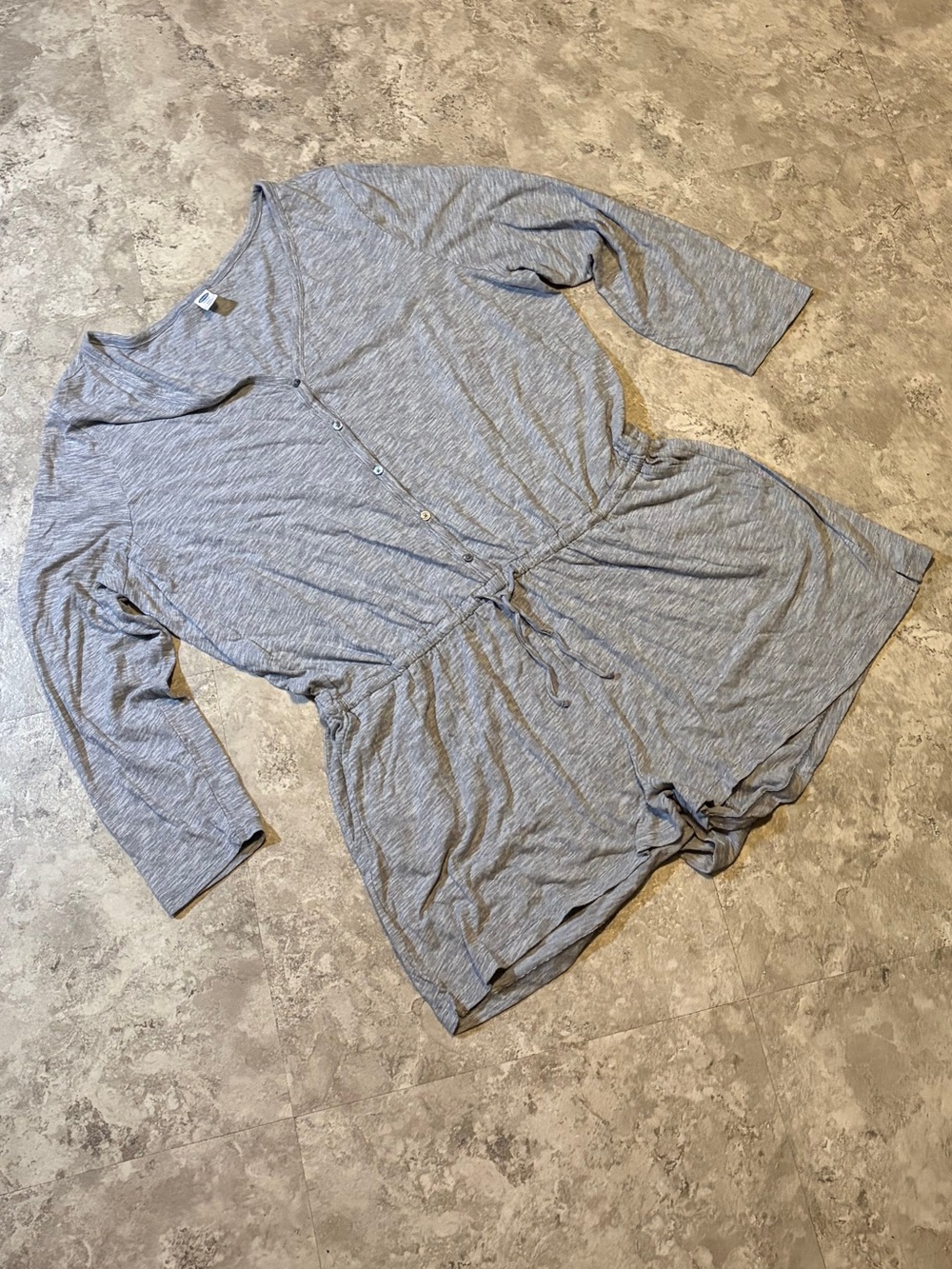 OldNavy gray heather romper | drawstring waist | everyday comfy lounge |size xxl